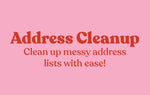 Address Cleanup Google Sheets Extension