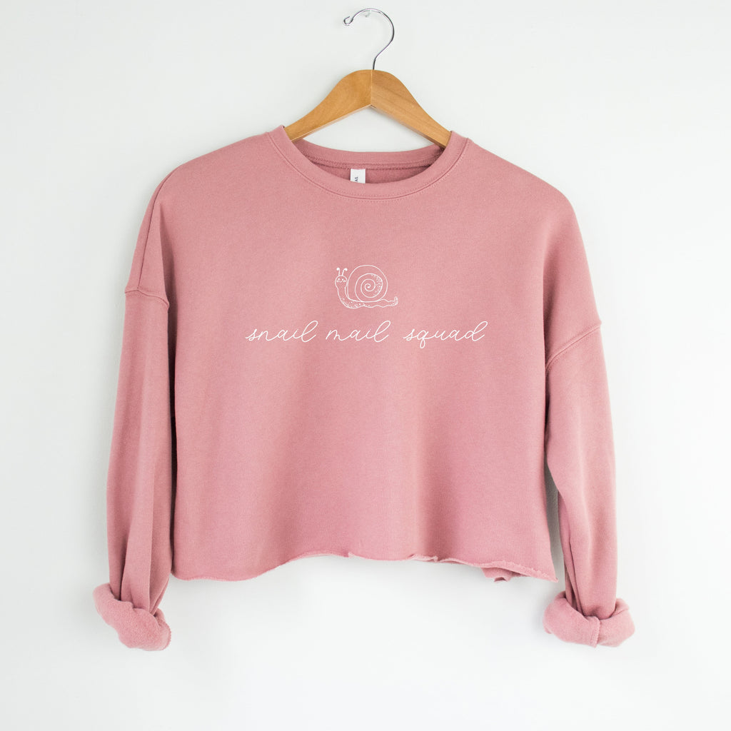 Snail Mail Squad Crop Sweatshirt