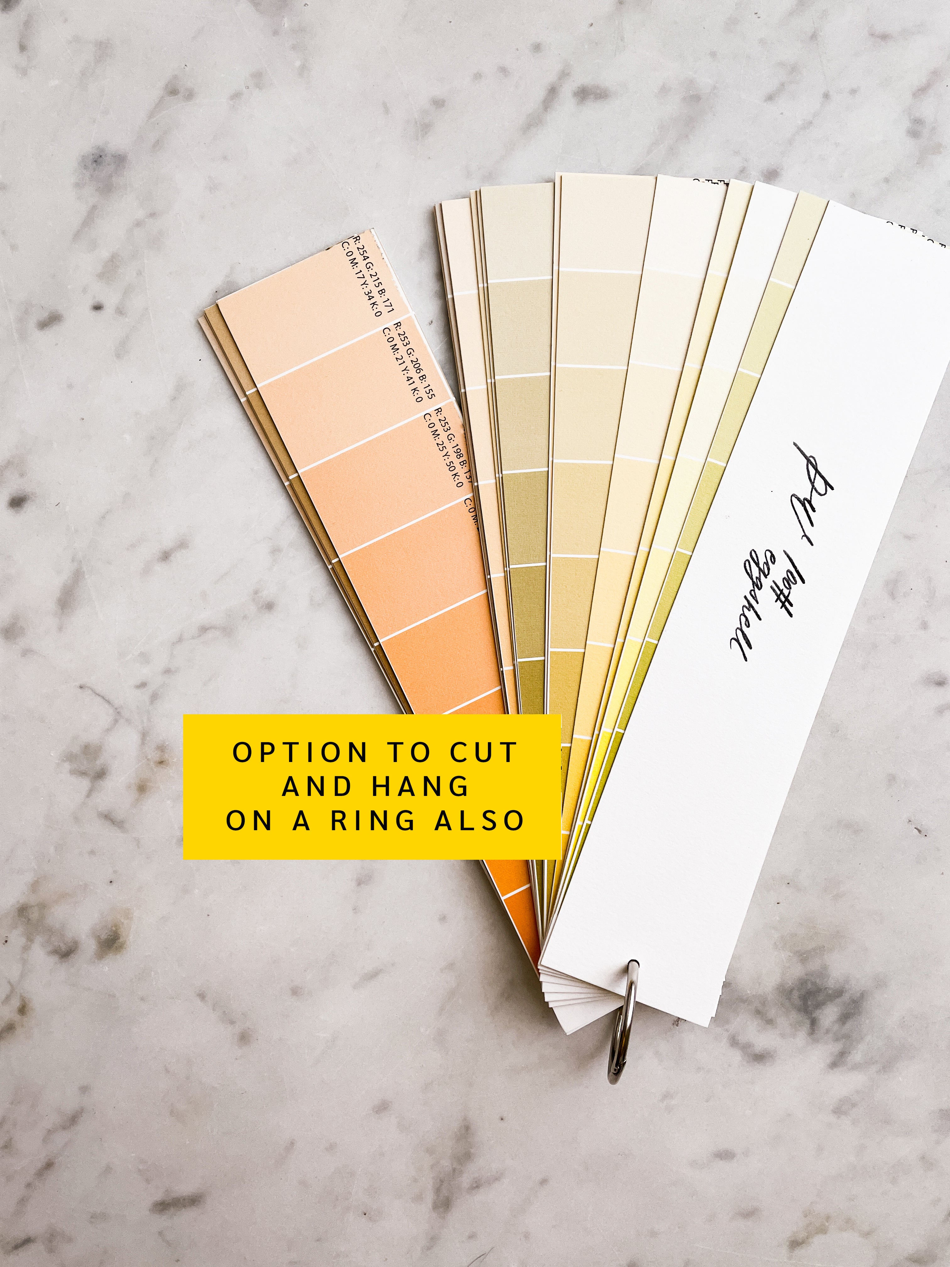The Printable Palette - PDF Color Swatch Chart!