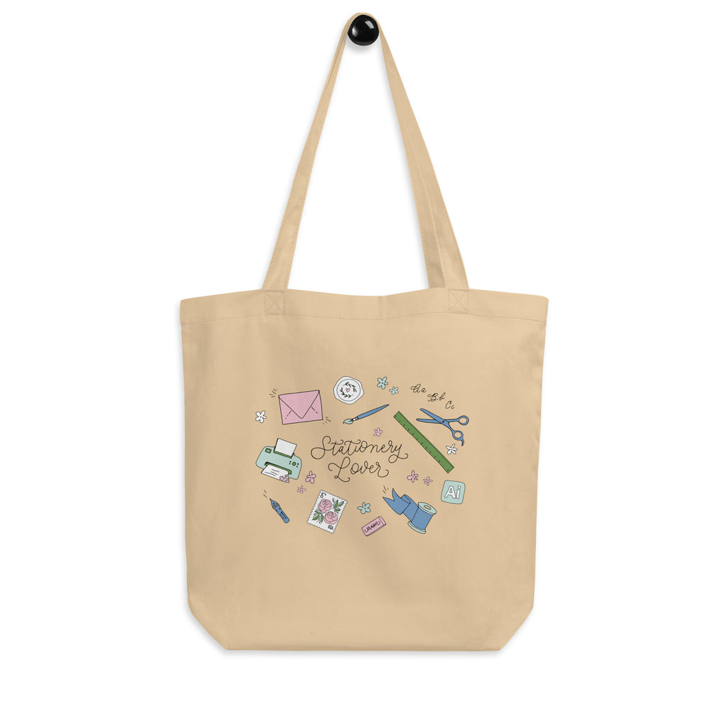 Stationery Lover Collage Tote Bag