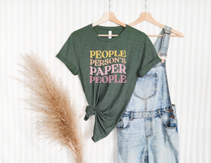 People Person's Paper People Warm Colors Standard Tee