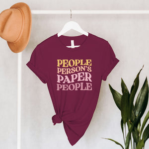 People Person's Paper People Warm Colors Standard Tee