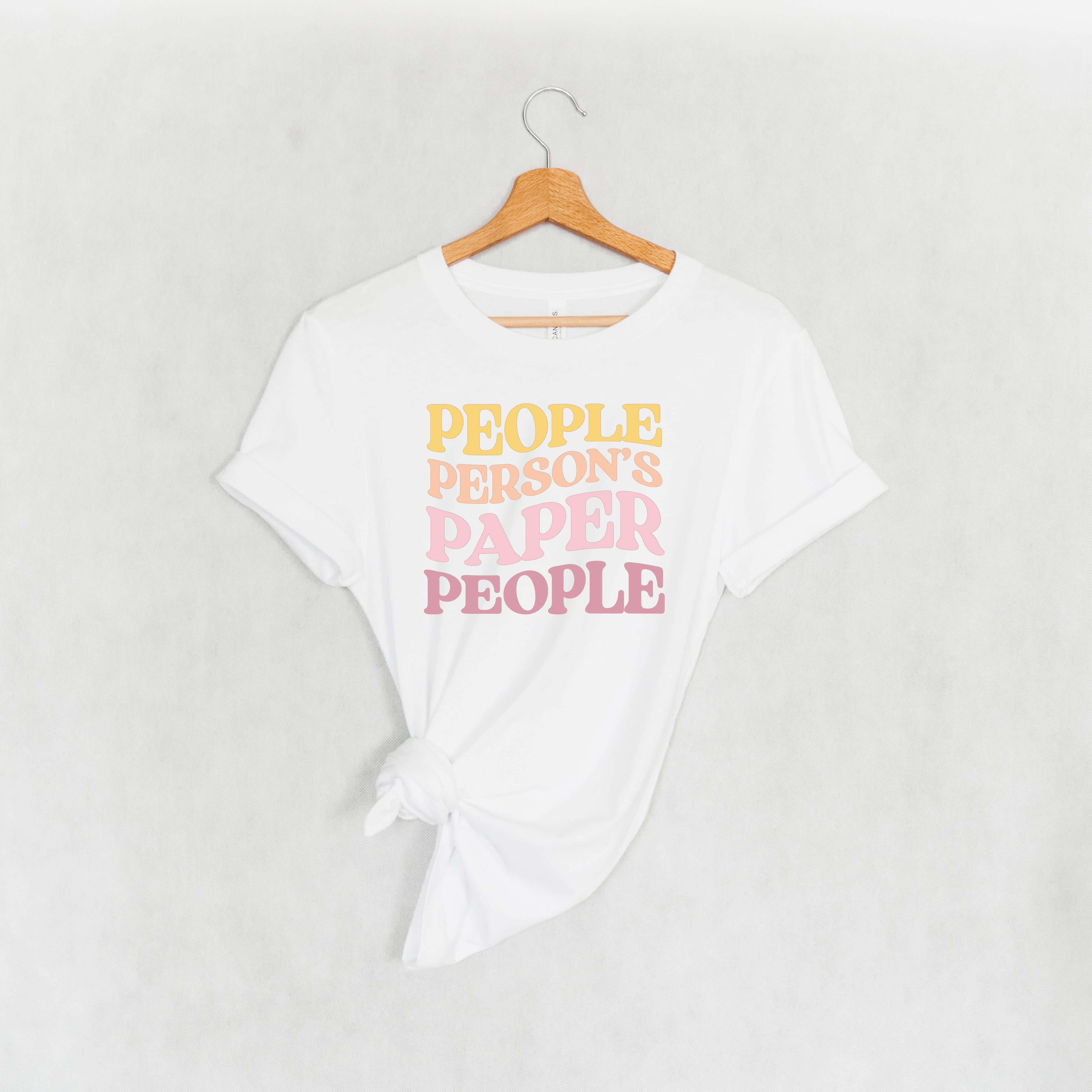 People Person's Paper People Warm Colors Standard Tee