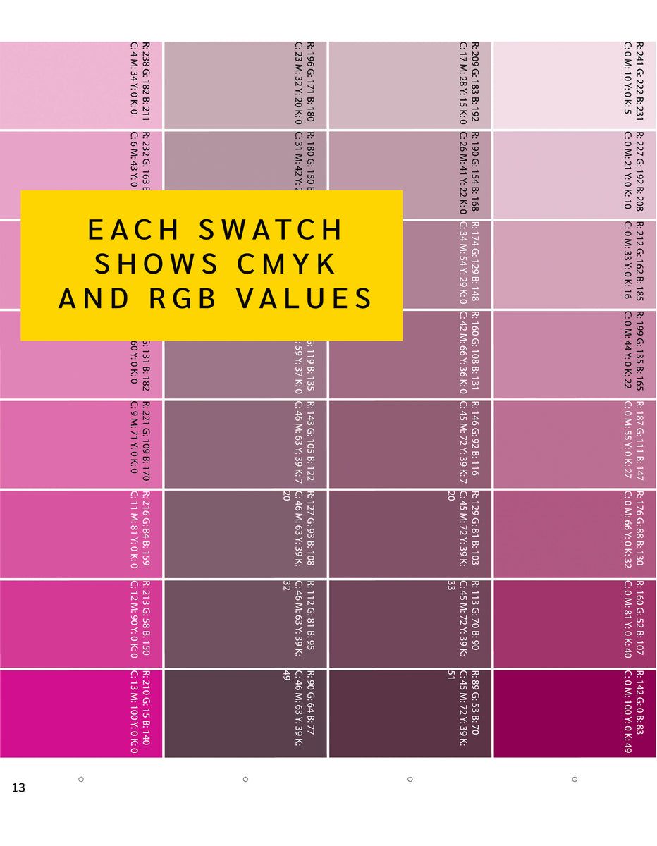 Printable Color Palette Chart.pdf The Printable Palette - A PDF Color Swatch Chart! – Design by Laney