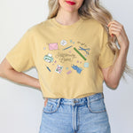 Stationery Lover Collage Colorful Tee