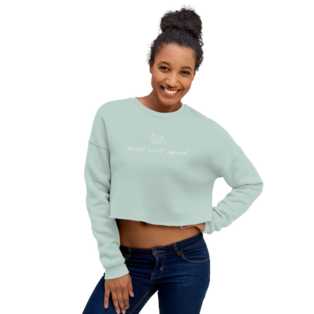 Snail Mail Squad Crop Sweatshirt