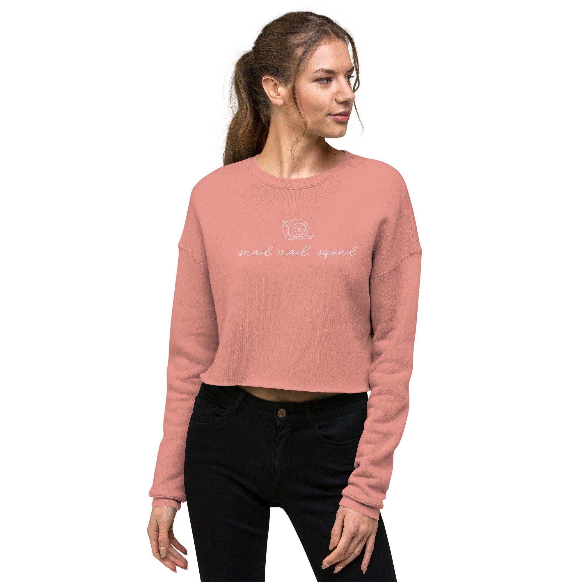 Snail Mail Squad Crop Sweatshirt