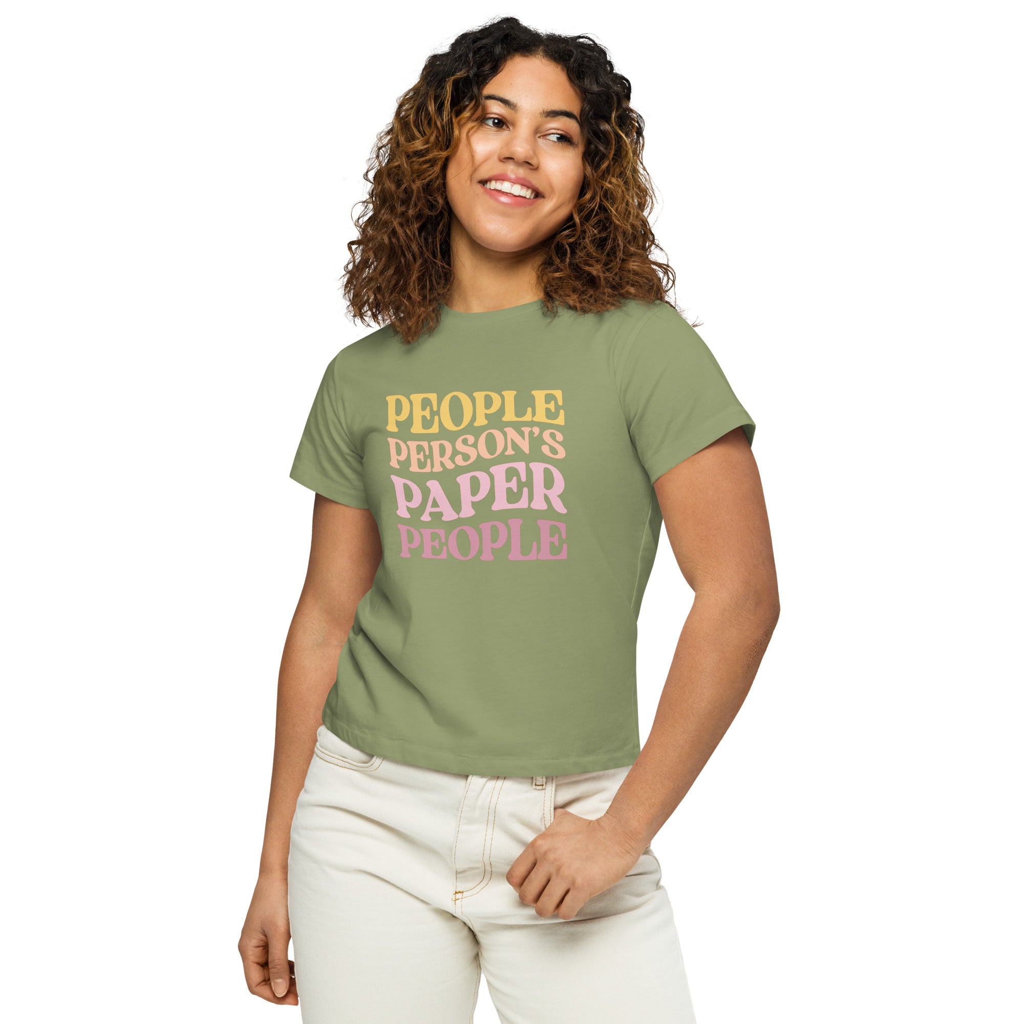 People Person's Paper People Warm Colors High-Waisted Tee