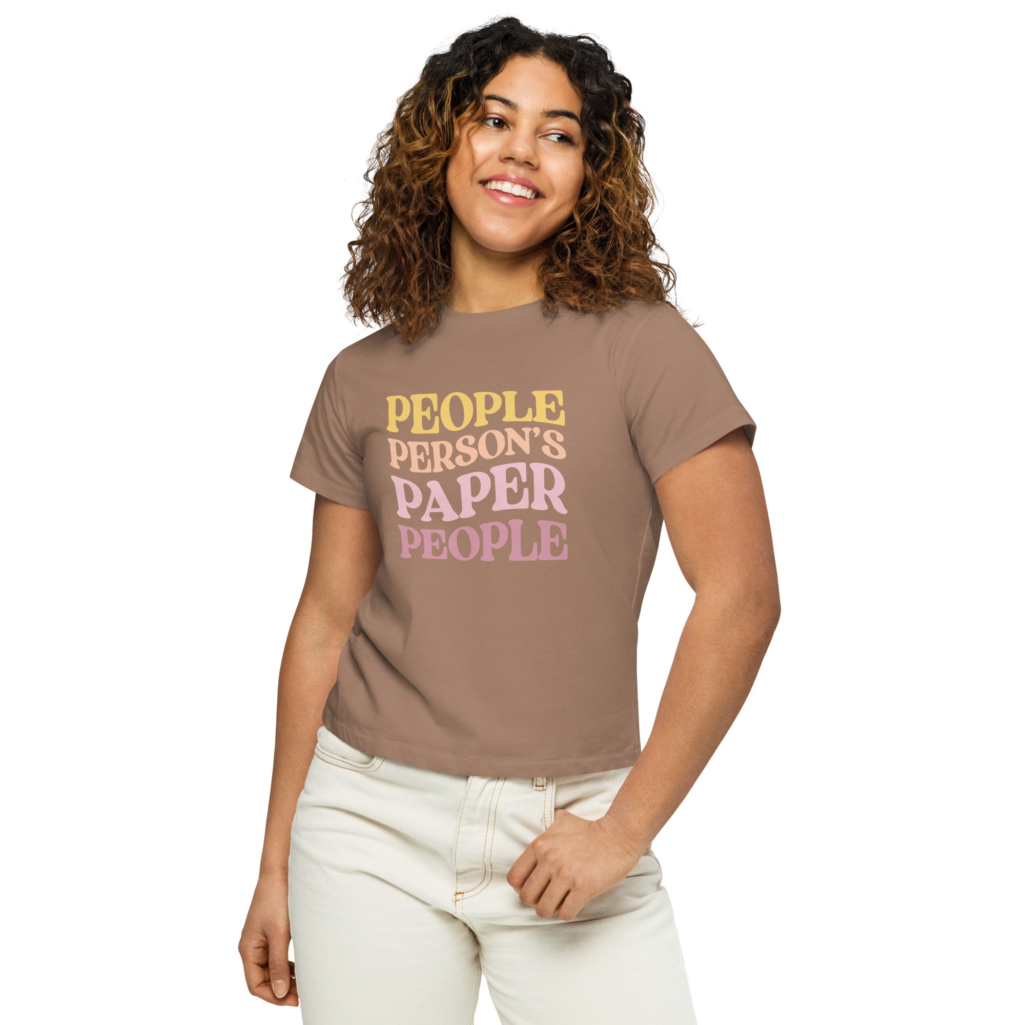 People Person's Paper People Warm Colors High-Waisted Tee