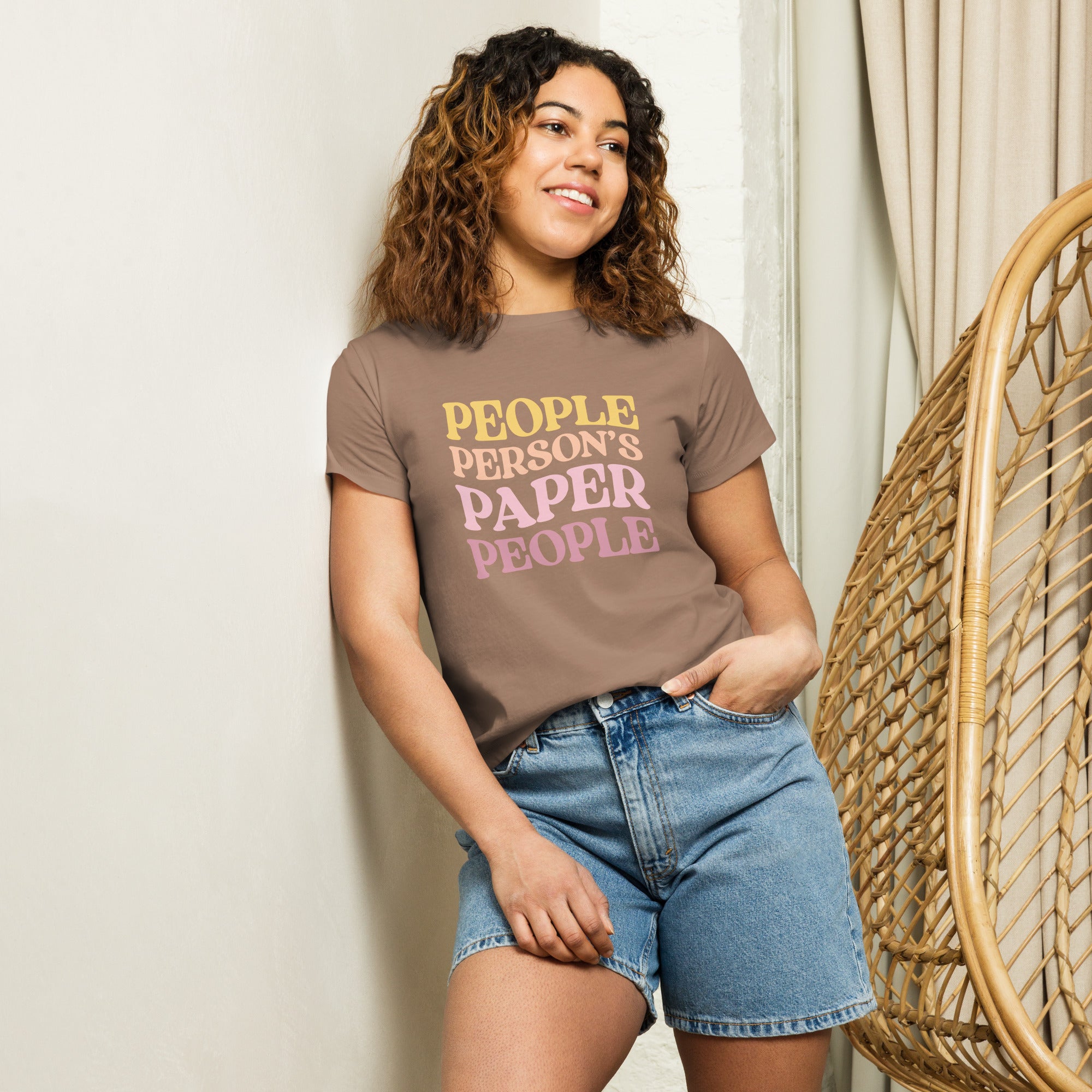 People Person's Paper People Warm Colors High-Waisted Tee