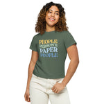 People Person's Paper People Cool Colors High-Waisted Tee