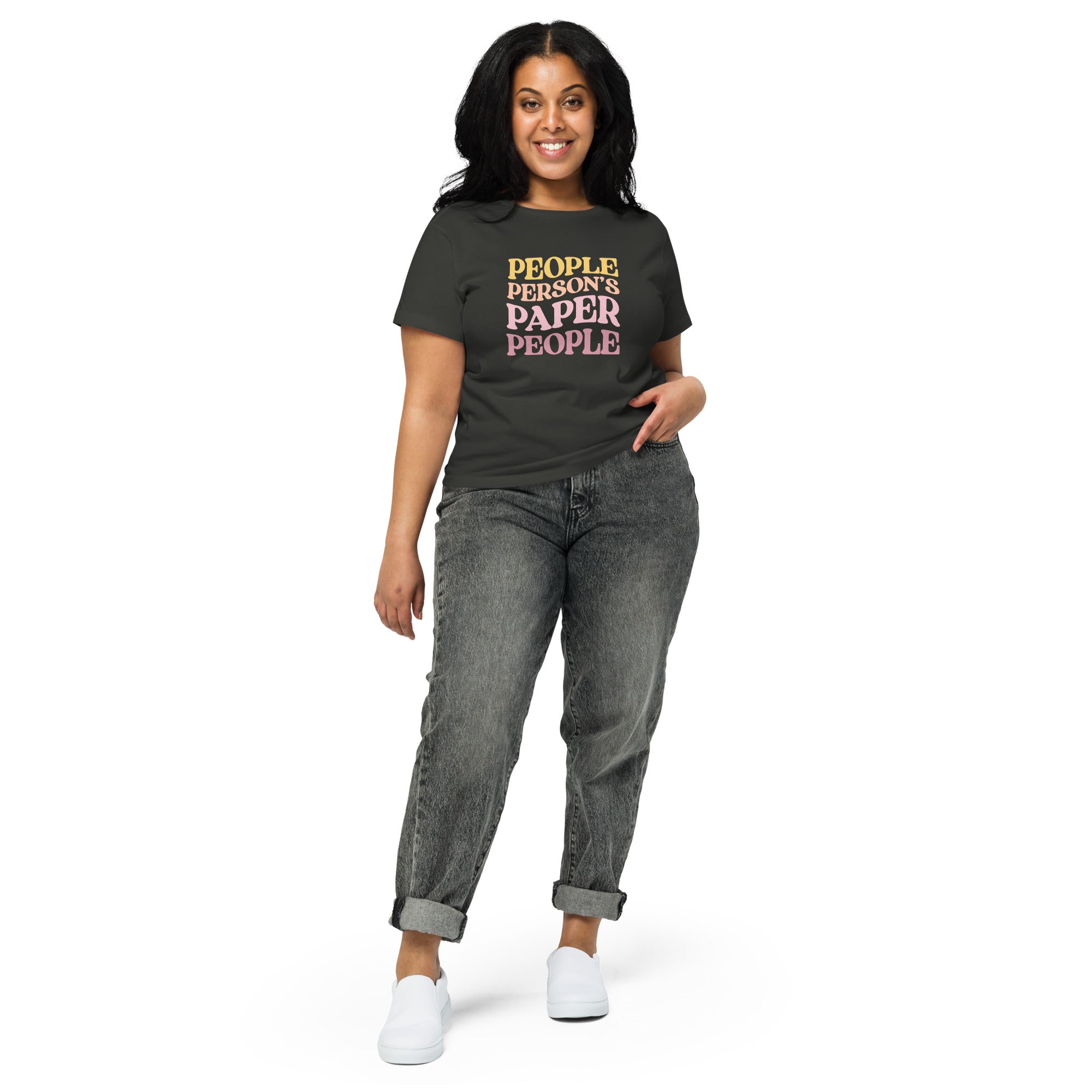 People Person's Paper People Warm Colors High-Waisted Tee