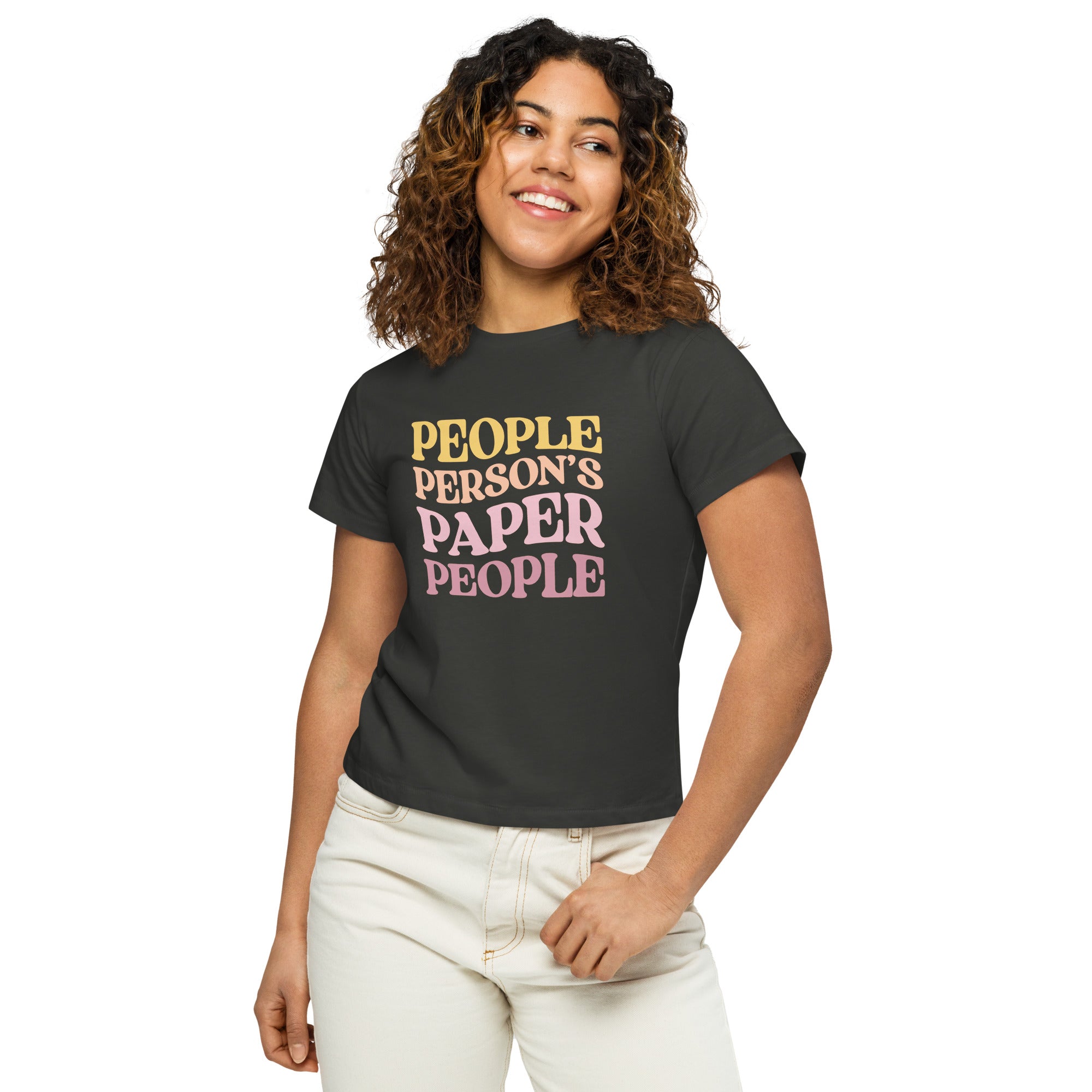 People Person's Paper People Warm Colors High-Waisted Tee