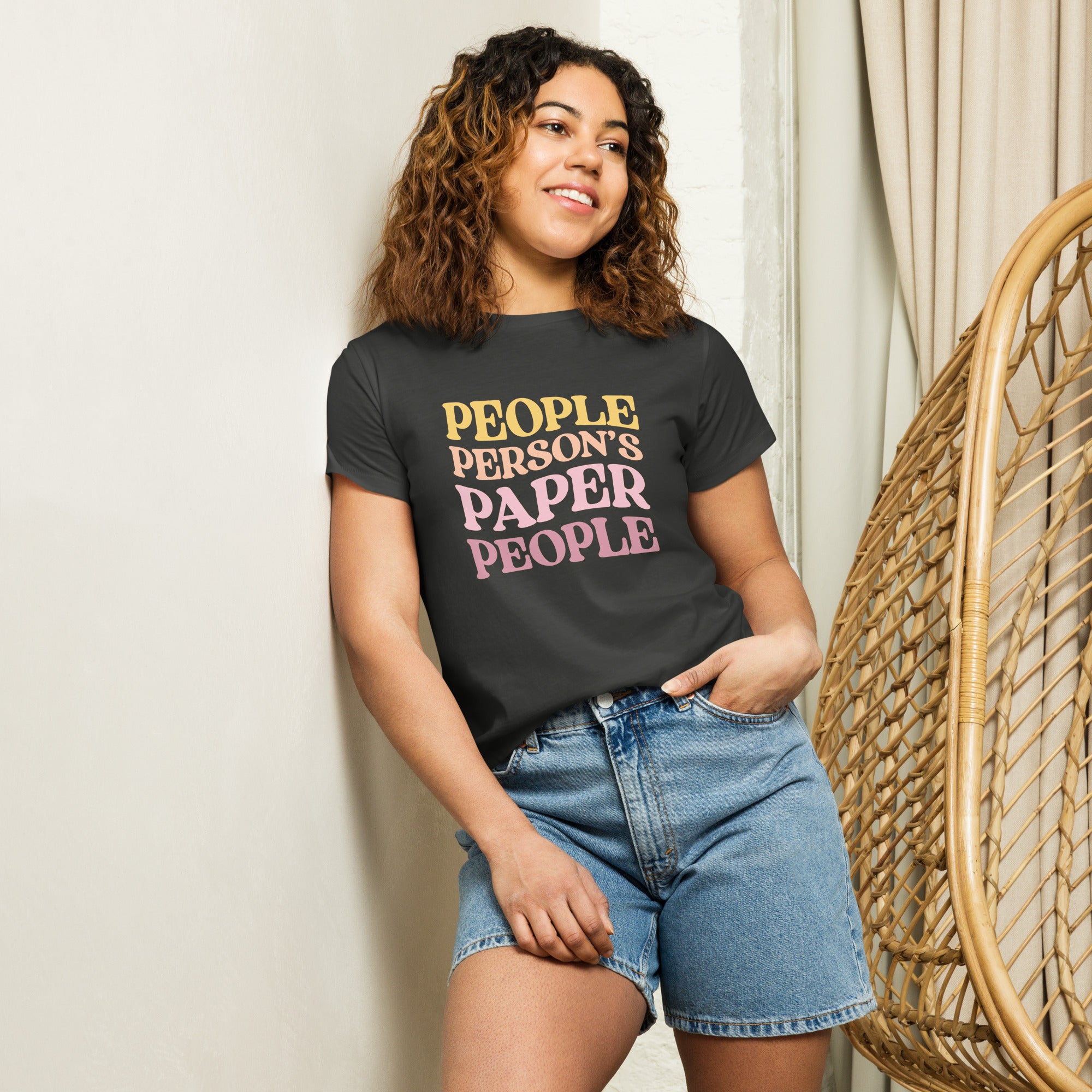 People Person's Paper People Warm Colors High-Waisted Tee