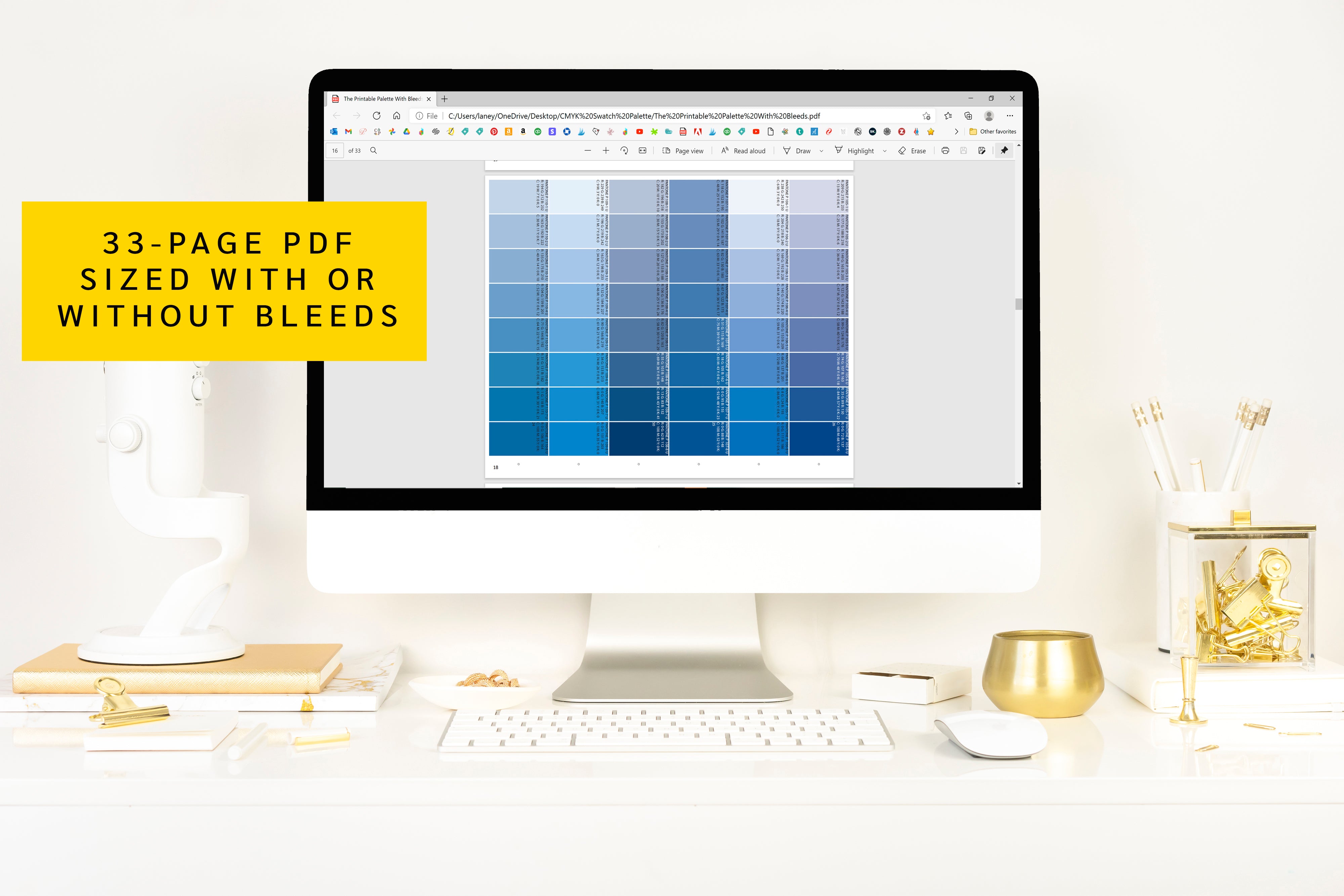 Printable Color Palette Chart.pdf The Printable Palette - A PDF Color Swatch Chart! – Design by Laney