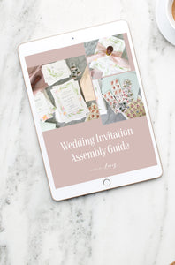 Wedding Invitation Assembly Guide